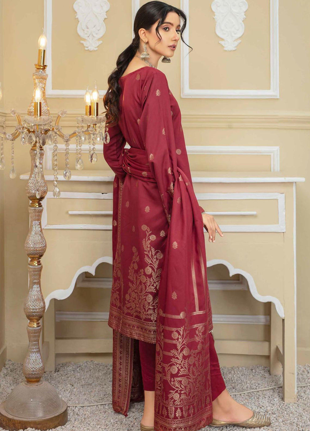 Banarsi by Aalaya Banarsi Viscose Suits Unstitched 3 Piece ALY22BN 10-Umrao - Winter Collection