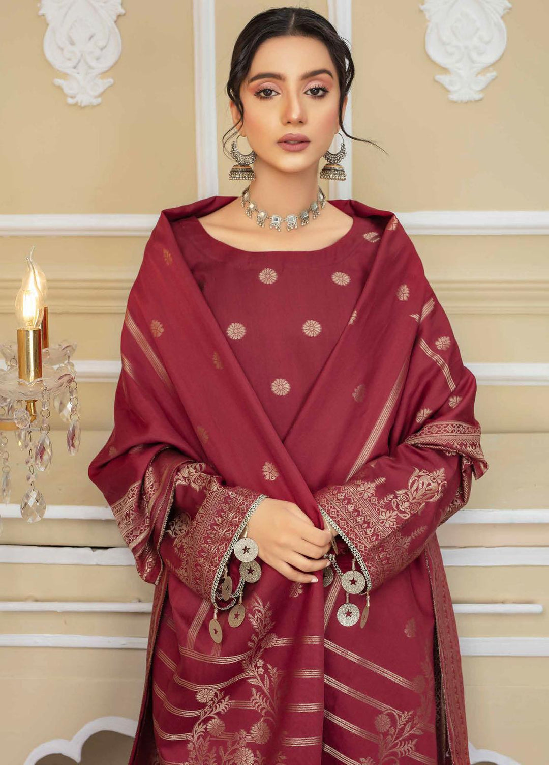 Banarsi by Aalaya Banarsi Viscose Suits Unstitched 3 Piece ALY22BN 10-Umrao - Winter Collection