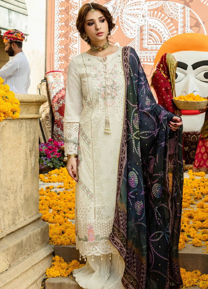 Bandhani by Al Zohaib Embroidered Chikankari Suits Unstitched 3 Piece AZ25B D-02 - Summer Collection