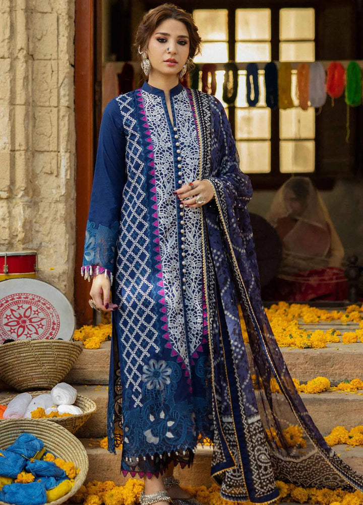 Bandhani by Al Zohaib Embroidered Chikankari Suits Unstitched 3 Piece AZ25B D-03 - Summer Collection