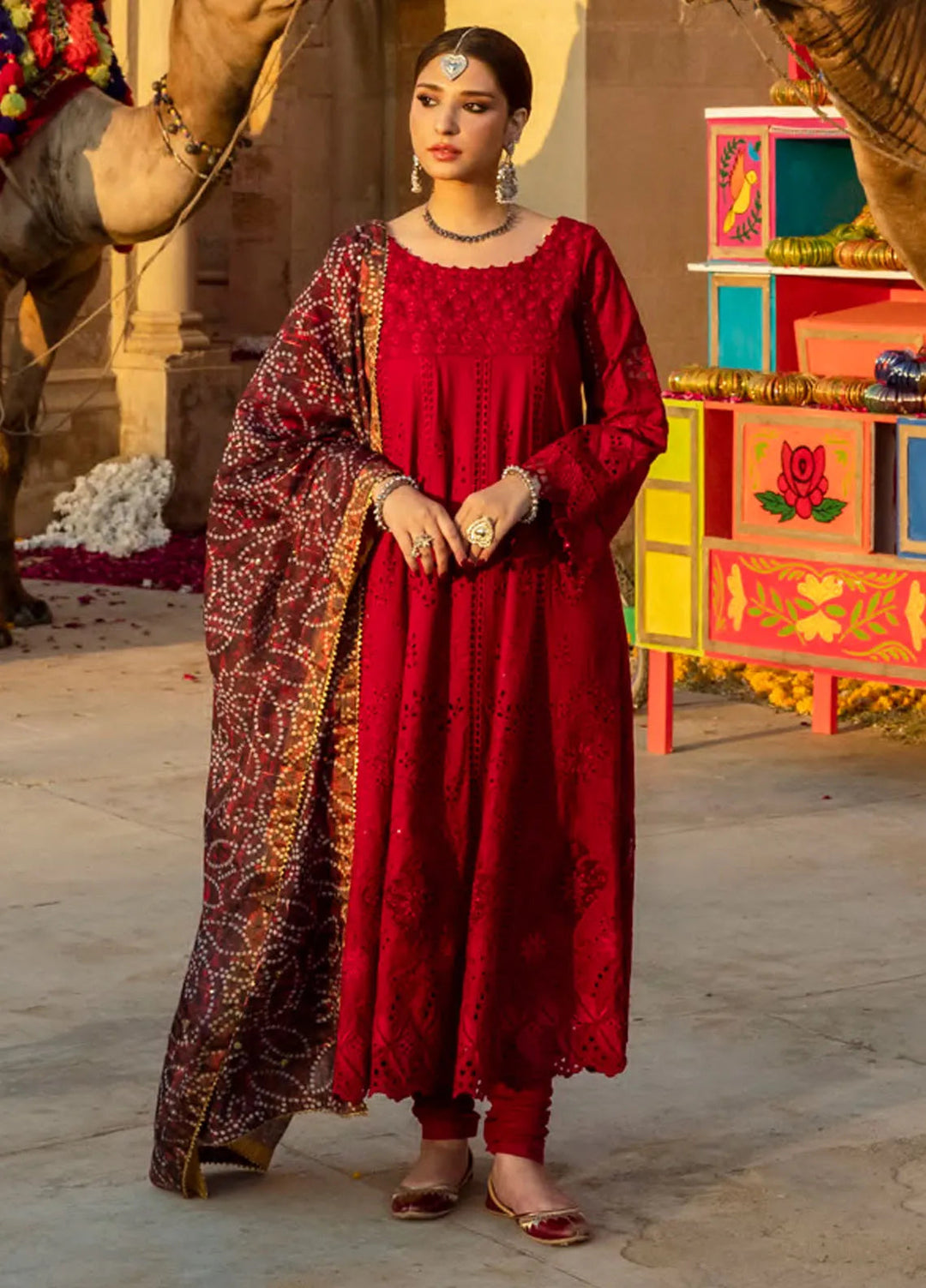 Bandhani by Al Zohaib Embroidered Chikankari Suits Unstitched 3 Piece AZ25B D-04 - Summer Collection