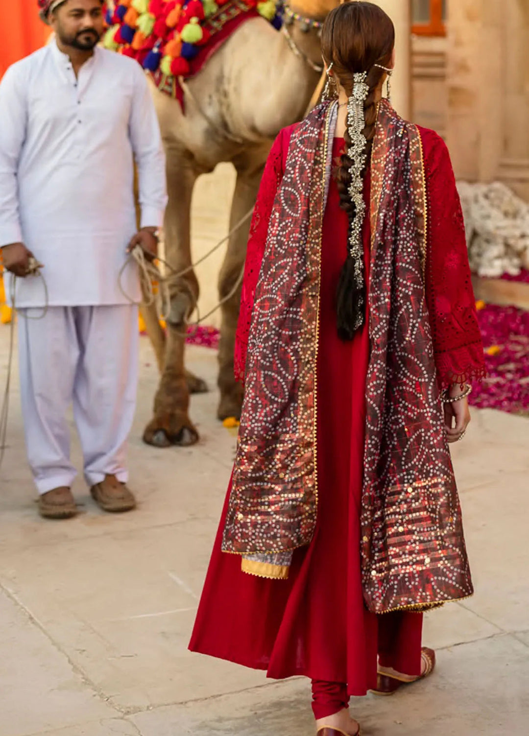 Bandhani by Al Zohaib Embroidered Chikankari Suits Unstitched 3 Piece AZ25B D-04 - Summer Collection