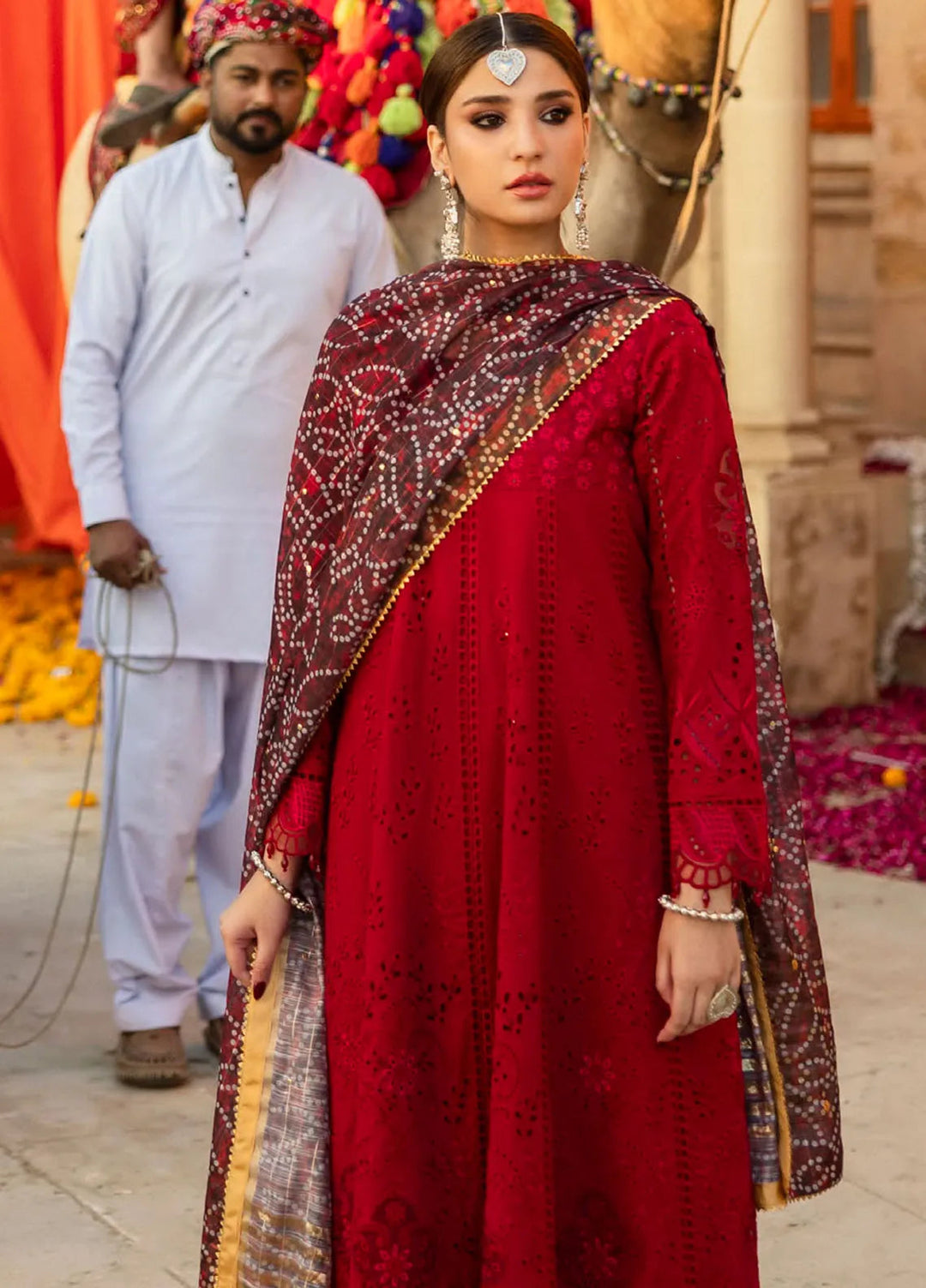 Bandhani by Al Zohaib Embroidered Chikankari Suits Unstitched 3 Piece AZ25B D-04 - Summer Collection