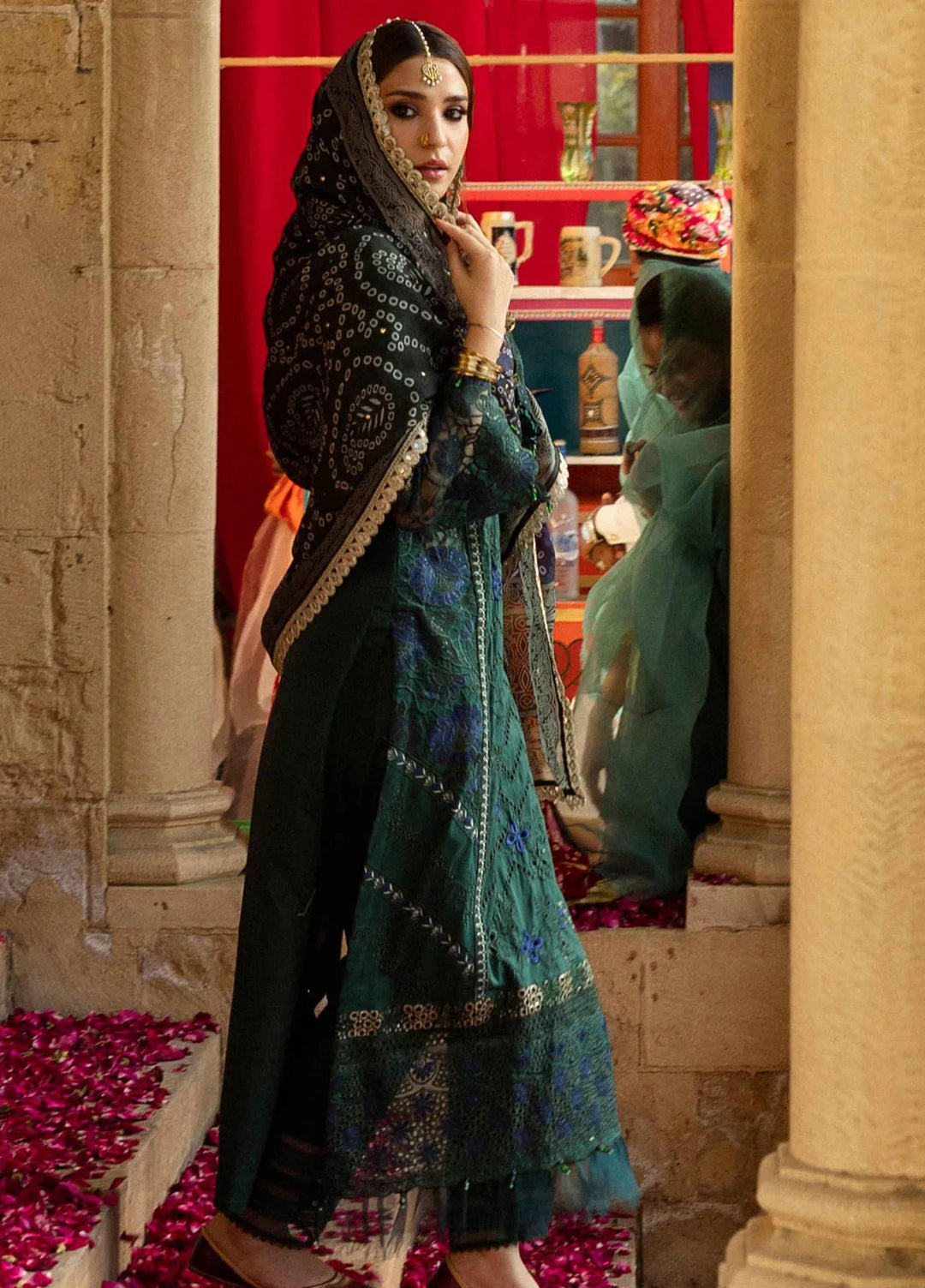 Bandhani by Al Zohaib Embroidered Chikankari Suits Unstitched 3 Piece AZ25B D-05 - Summer Collection