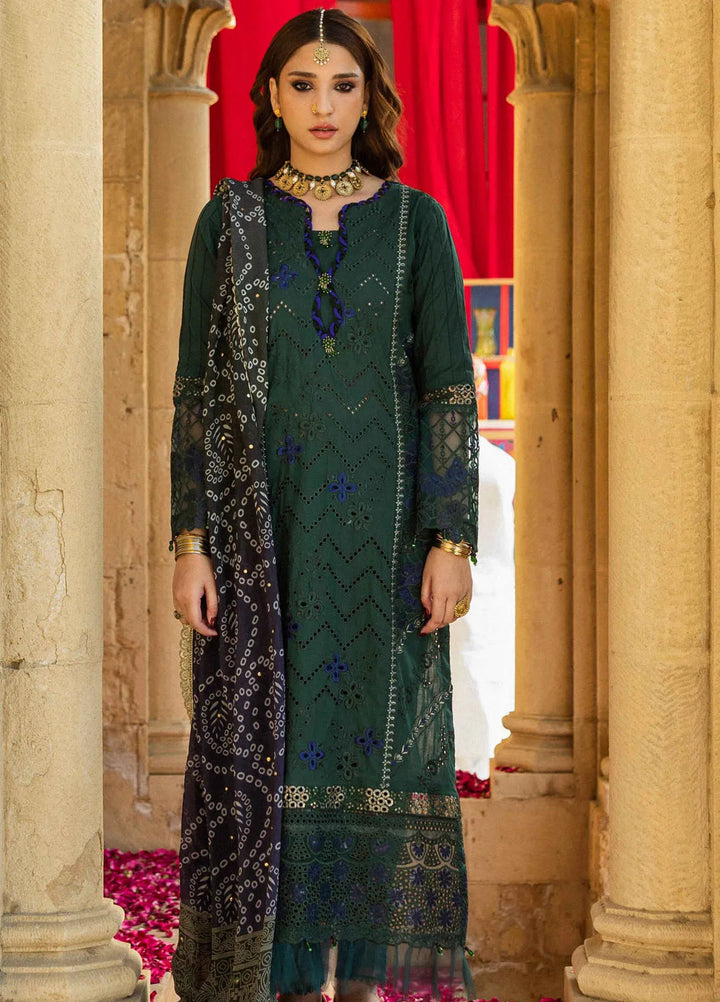 Bandhani by Al Zohaib Embroidered Chikankari Suits Unstitched 3 Piece AZ25B D-05 - Summer Collection