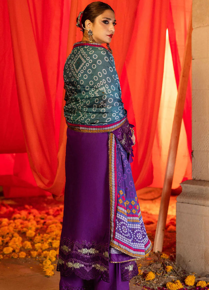 Bandhani by Al Zohaib Embroidered Chikankari Suits Unstitched 3 Piece AZ25B D-09 - Summer Collection