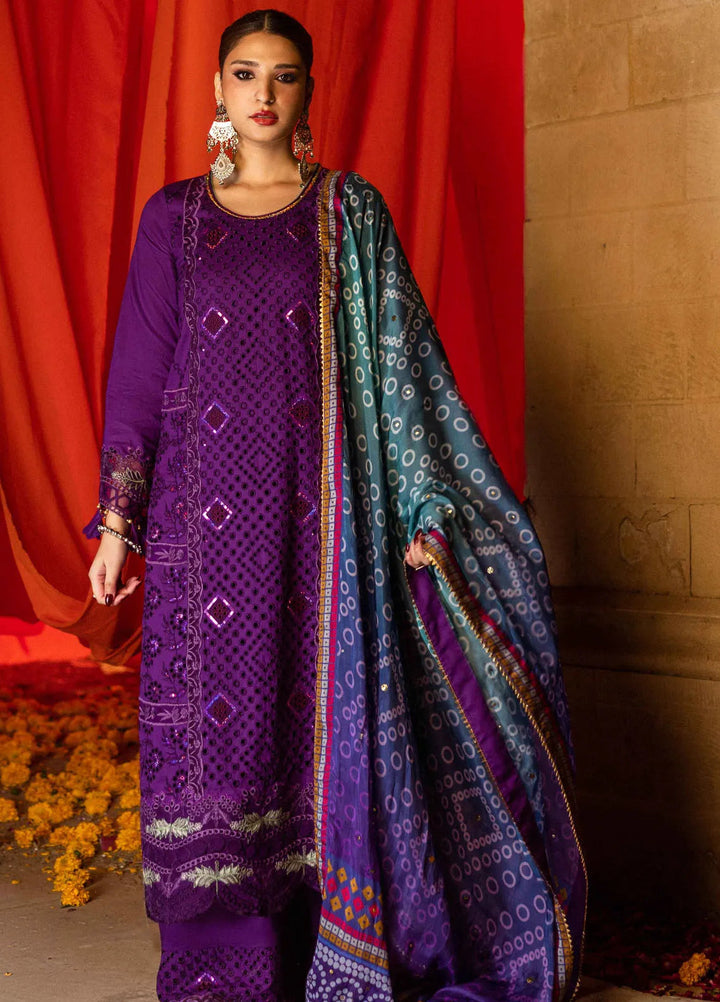 Bandhani by Al Zohaib Embroidered Chikankari Suits Unstitched 3 Piece AZ25B D-09 - Summer Collection