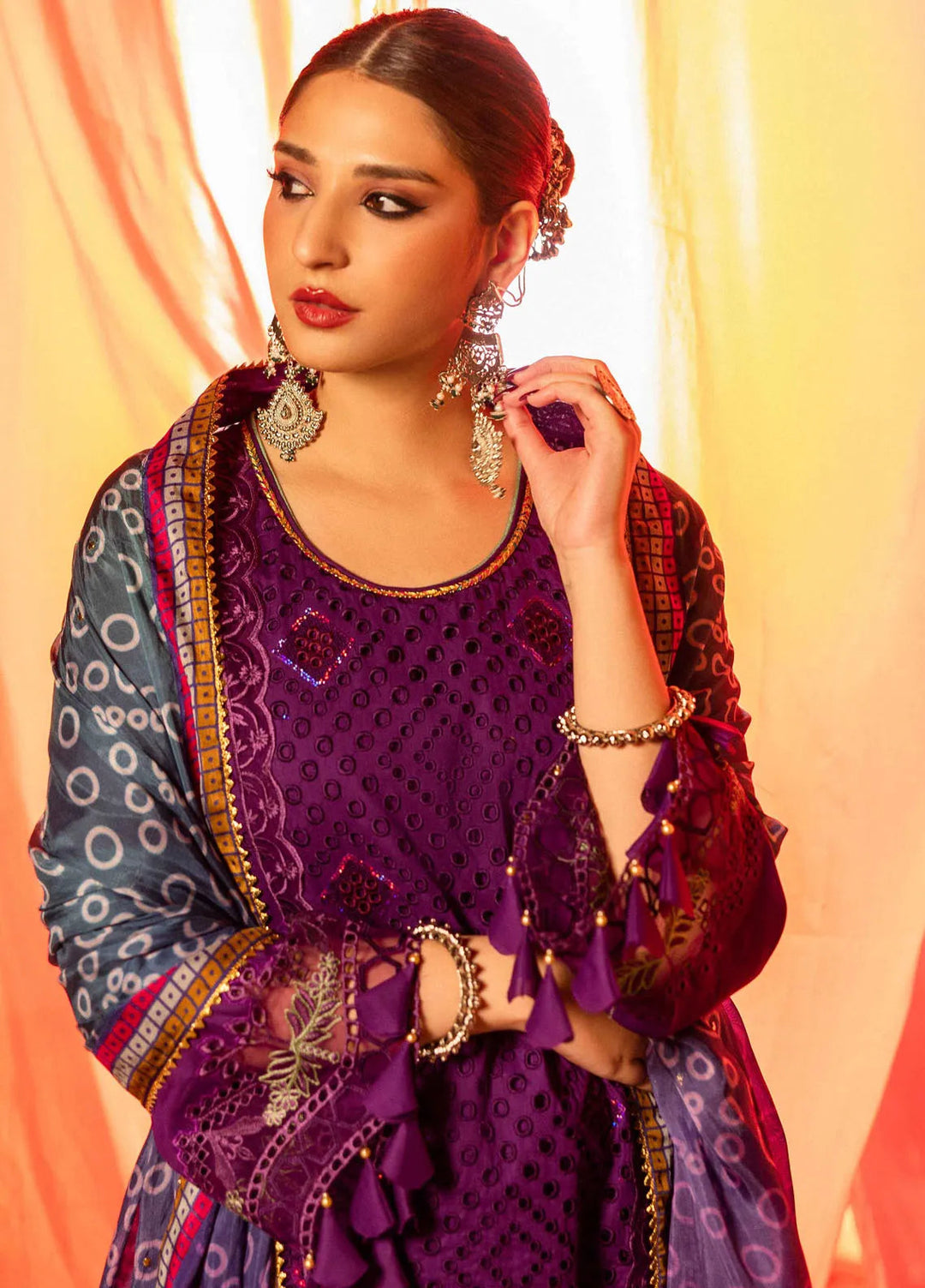 Bandhani by Al Zohaib Embroidered Chikankari Suits Unstitched 3 Piece AZ25B D-09 - Summer Collection