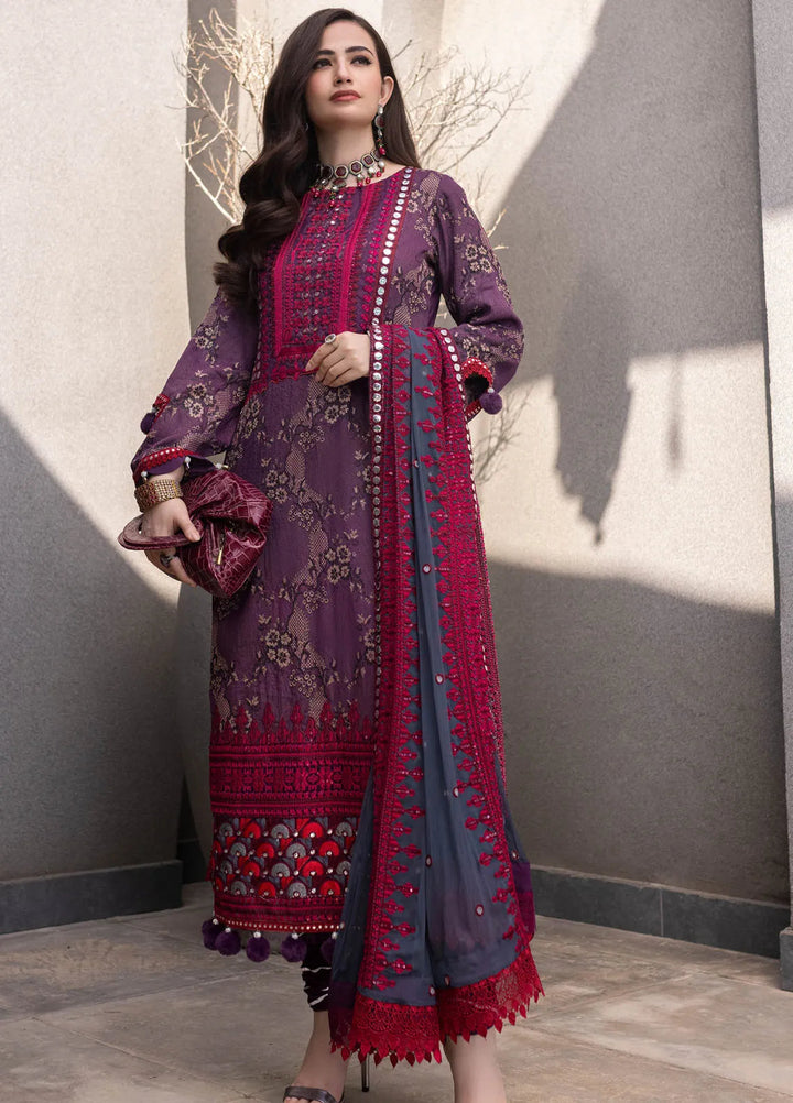 Bandhani by Al Zohaib Embroidered Jacquard Suits Unstitched 3 Piece AZ25B D-07 - Summer Collection