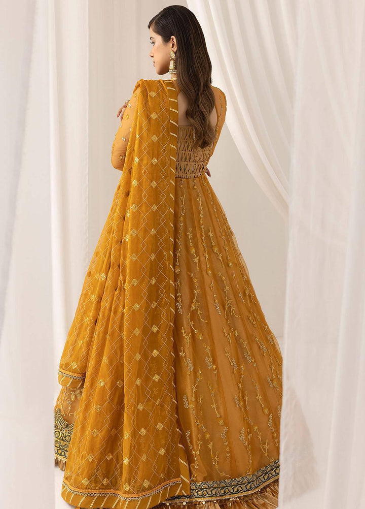 Barasti By Asifa & Nabeel Embroidered Net Suits Unstitched 3 Piece AN23BT ANB-03 Chashni - Festive Collection