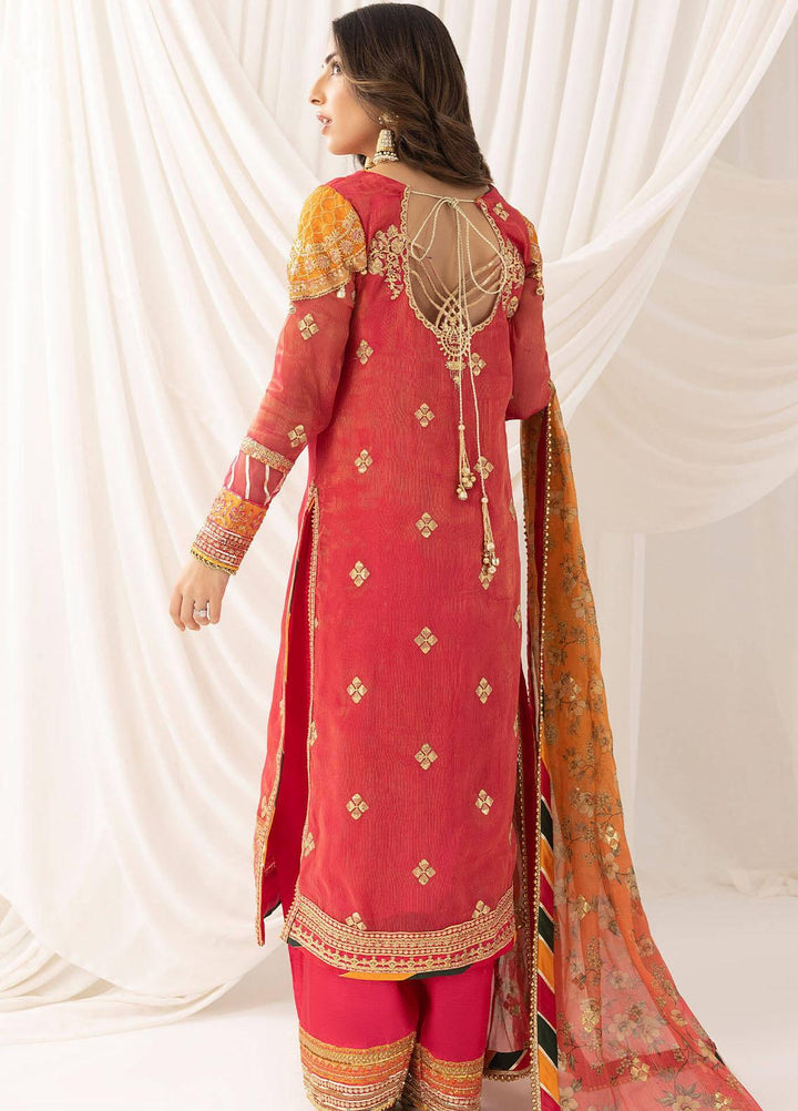 Barasti By Asifa & Nabeel Embroidered Missouri Suits Unstitched 3 Piece AN23BT ANB-04 Sunehri - Festive Collection