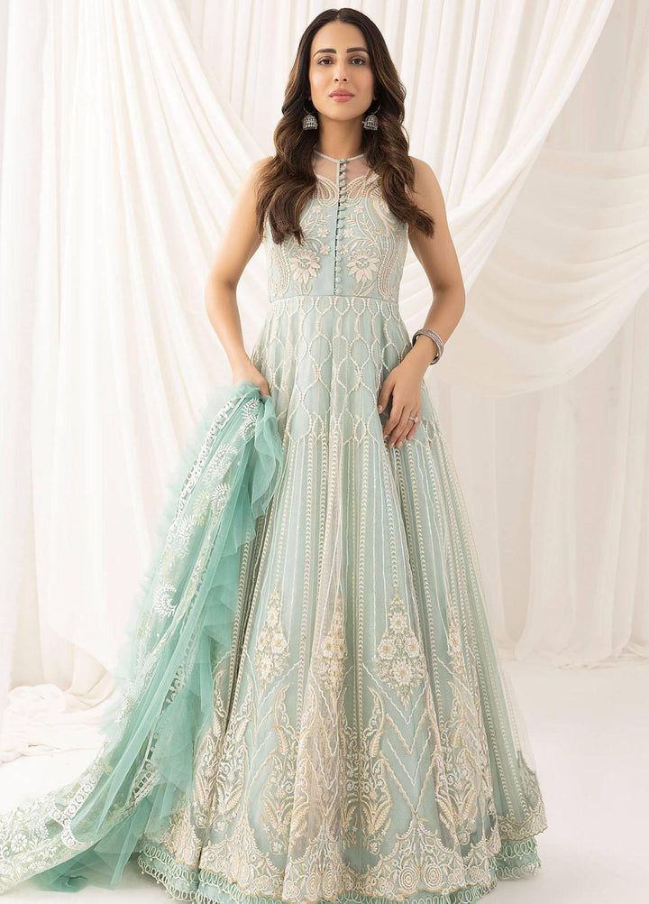 Barasti By Asifa & Nabeel Embroidered Net Suits Unstitched 3 Piece AN23BT ANB-05 Chandni - Festive Collection