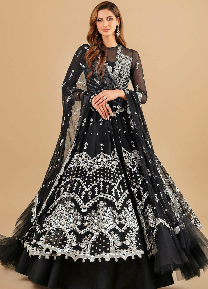 Barasti By Asifa & Nabeel Embroidered Chiffon Suits Unstitched 3 Piece AN23BT ANB-08 Basanti - Festive Collection