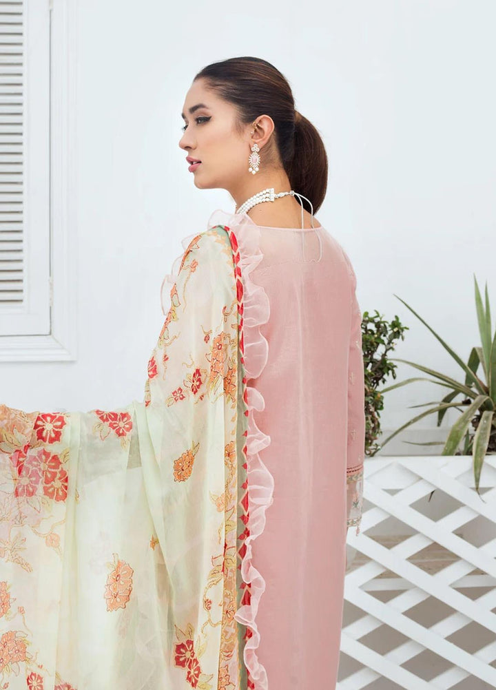 Bareen by Resham Ghar Embroidered Lawn Suits Unstitched 3 Piece BR21RG BR-08 - Spring/Summer Collection