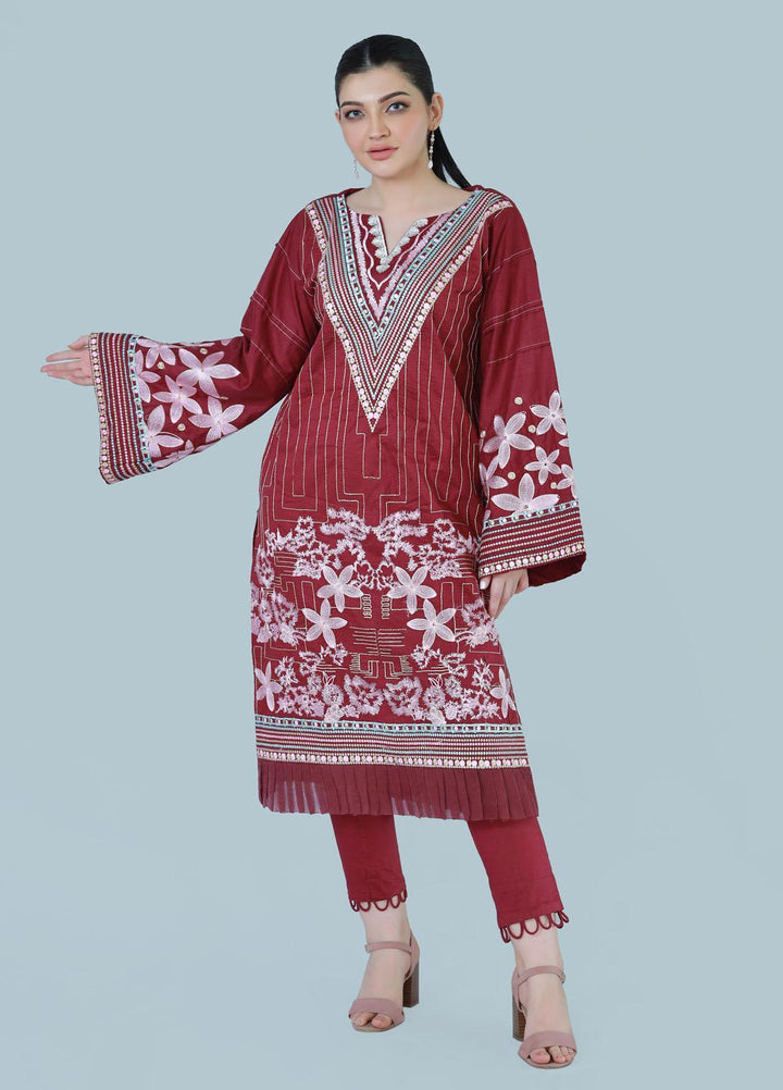 Bareeq Pret  Lawn 3 Piece Suit Floral Spruce