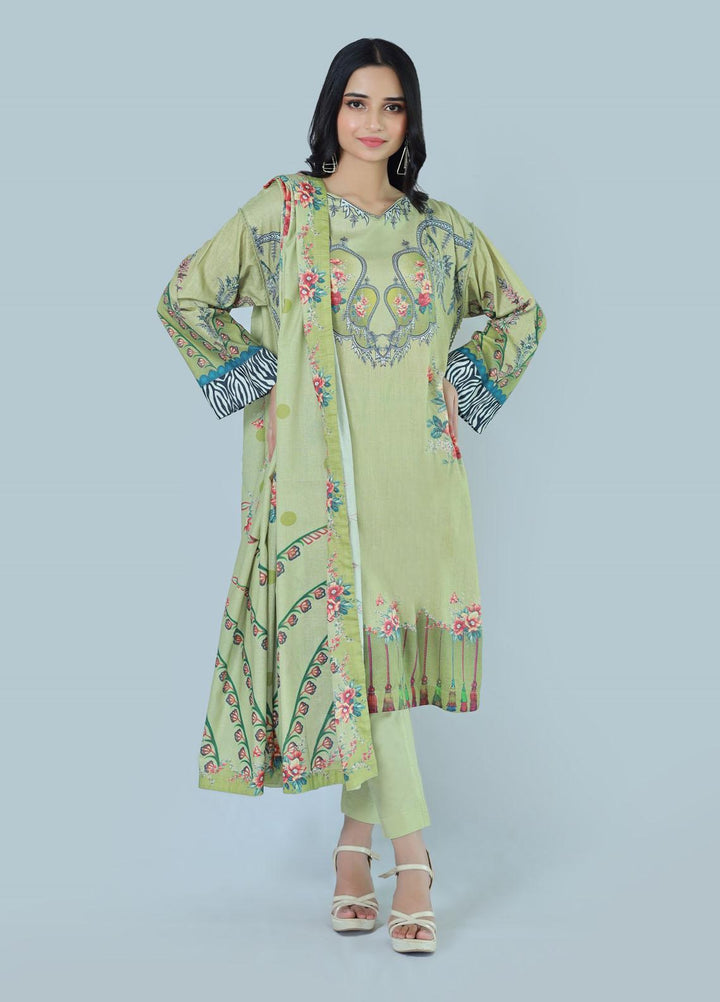 Bareeq Pret  Lawn 3 Piece Suit Majestic Escence