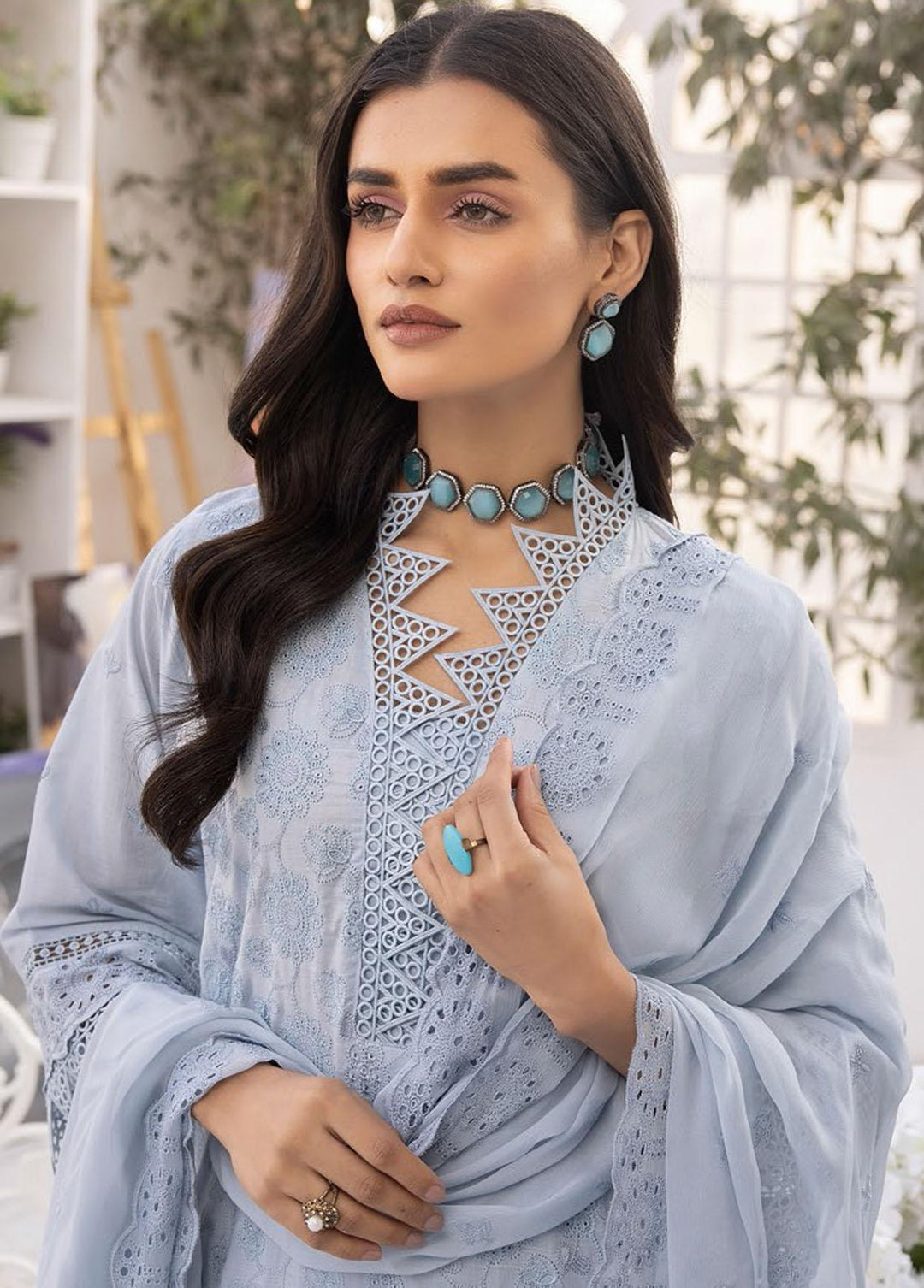 Bareeze By Aalaya Embroidered Lawn Suits Unstitched 3 Piece ALY23-B2 07 - Summer Collection