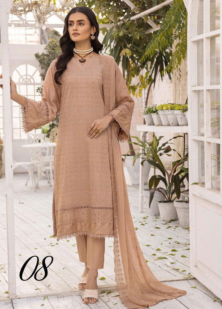 Bareeze By Aalaya Embroidered Lawn Suits Unstitched 3 Piece ALY23-B2 08 - Summer Collection