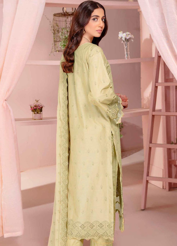 Bareeze By Aalaya Embroidered Lawn Suits Unstitched 3 Piece ALY23-B4 D-01 - Summer Collection