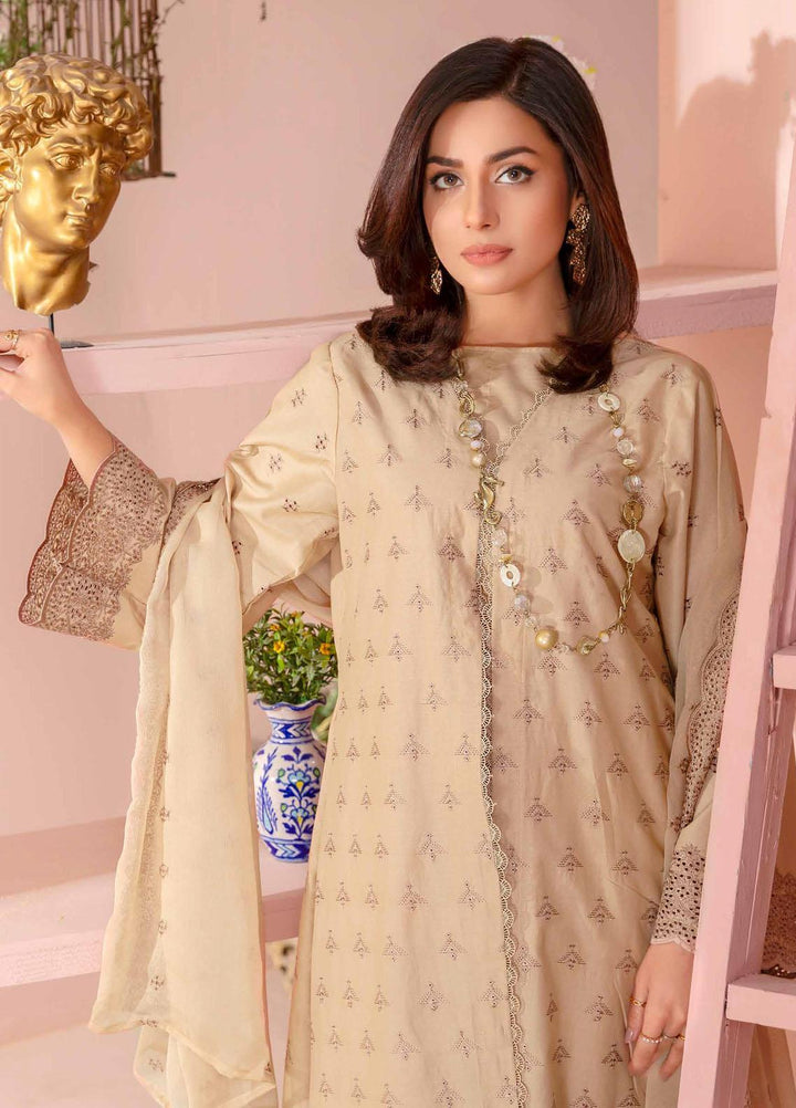 Bareeze By Aalaya Embroidered Lawn Suits Unstitched 3 Piece ALY23-B4 D-02 - Summer Collection