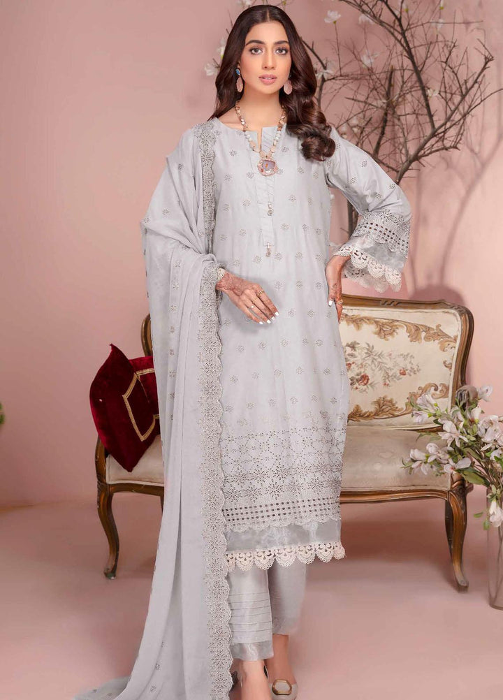 Bareeze By Aalaya Embroidered Lawn Suits Unstitched 3 Piece ALY23-B4 D-03 - Summer Collection