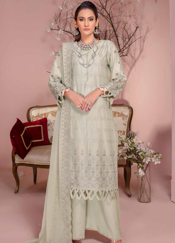 Bareeze By Aalaya Embroidered Lawn Suits Unstitched 3 Piece ALY23-B4 D-04 - Summer Collection