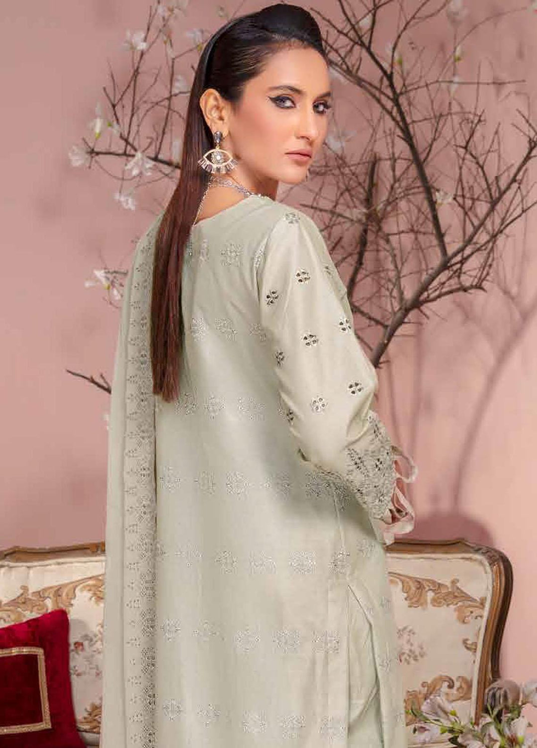 Bareeze By Aalaya Embroidered Lawn Suits Unstitched 3 Piece ALY23-B4 D-04 - Summer Collection