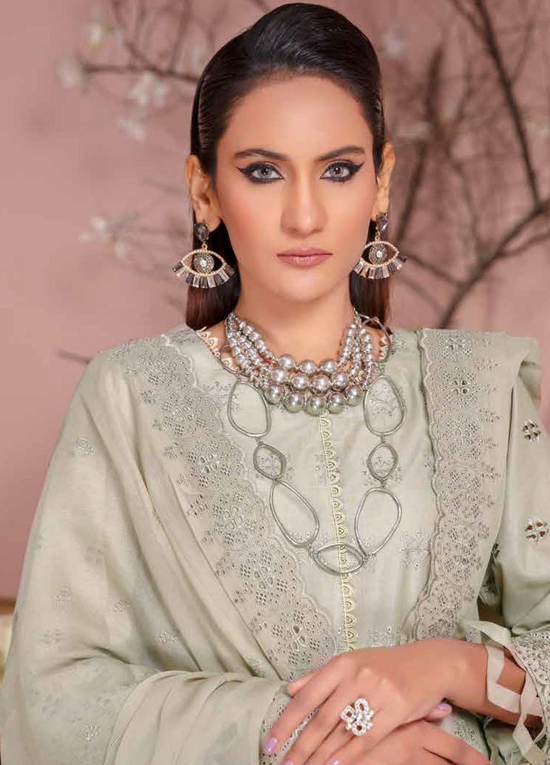 Bareeze By Aalaya Embroidered Lawn Suits Unstitched 3 Piece ALY23-B4 D-04 - Summer Collection