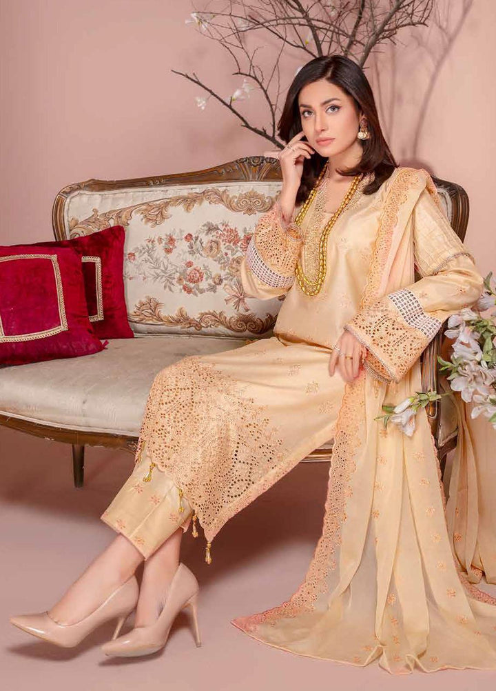 Bareeze By Aalaya Embroidered Lawn Suits Unstitched 3 Piece ALY23-B4 D-05 - Summer Collection