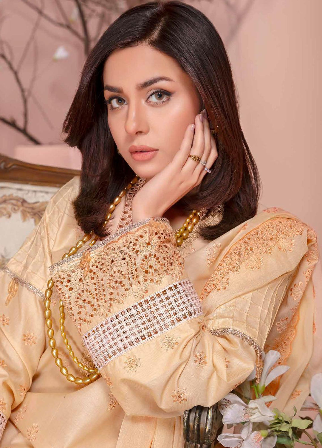 Bareeze By Aalaya Embroidered Lawn Suits Unstitched 3 Piece ALY23-B4 D-05 - Summer Collection