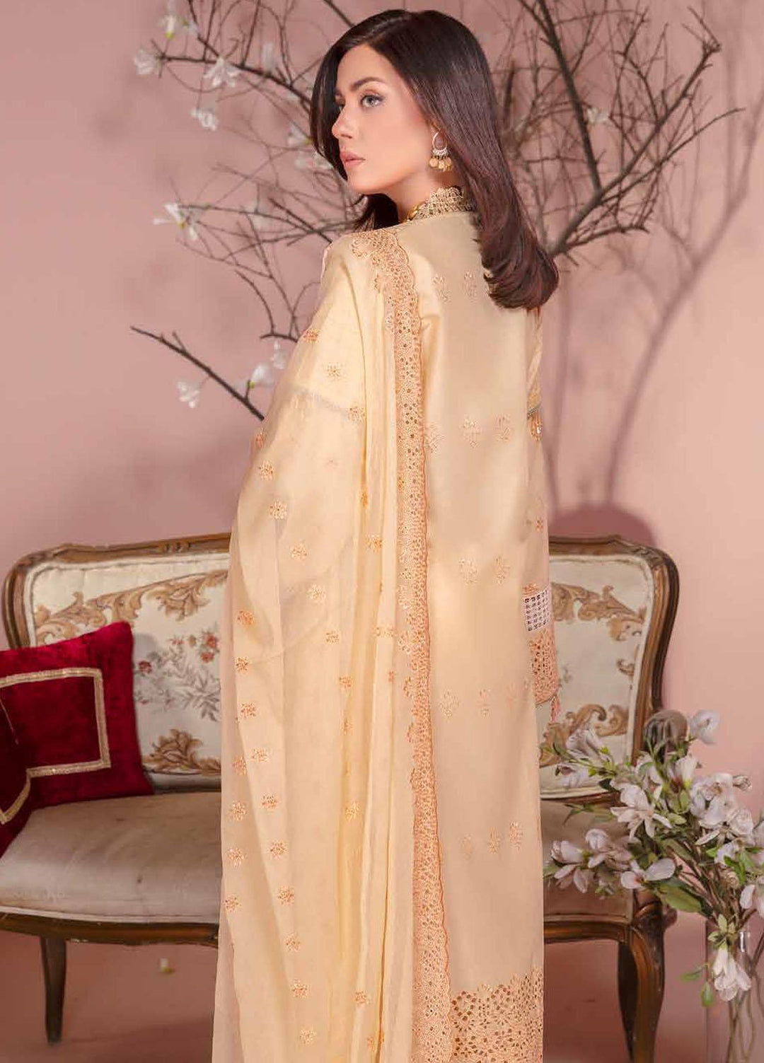 Bareeze By Aalaya Embroidered Lawn Suits Unstitched 3 Piece ALY23-B4 D-05 - Summer Collection