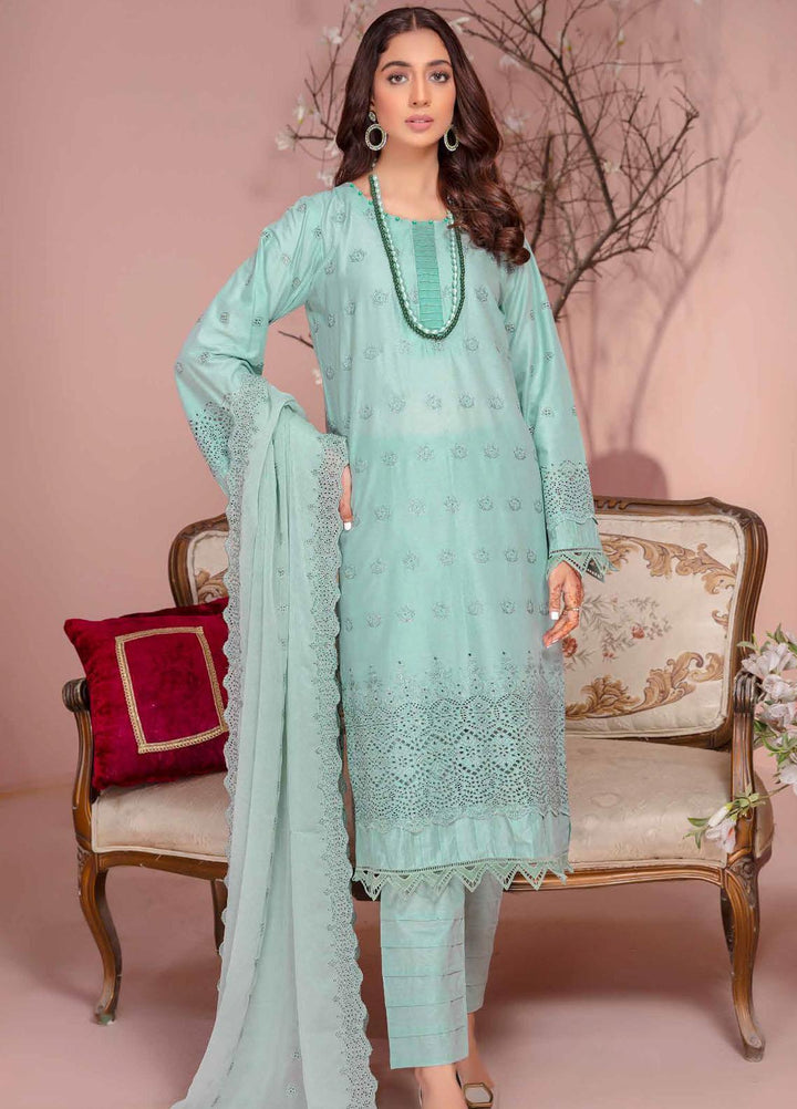 Bareeze By Aalaya Embroidered Lawn Suits Unstitched 3 Piece ALY23-B4 D-06 - Summer Collection