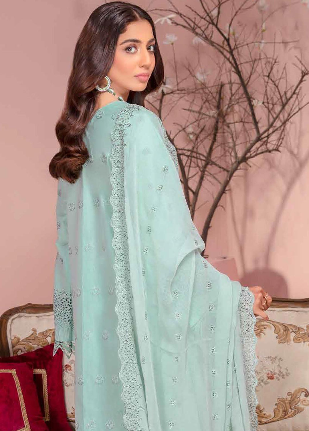 Bareeze By Aalaya Embroidered Lawn Suits Unstitched 3 Piece ALY23-B4 D-06 - Summer Collection