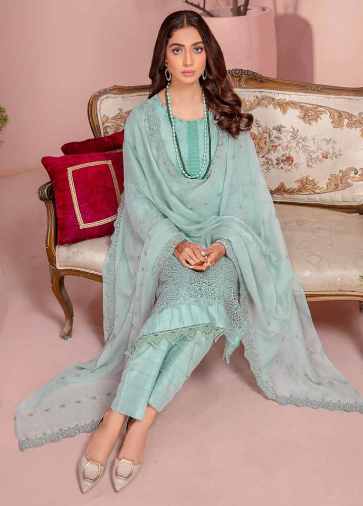 Bareeze By Aalaya Embroidered Lawn Suits Unstitched 3 Piece ALY23-B4 D-06 - Summer Collection