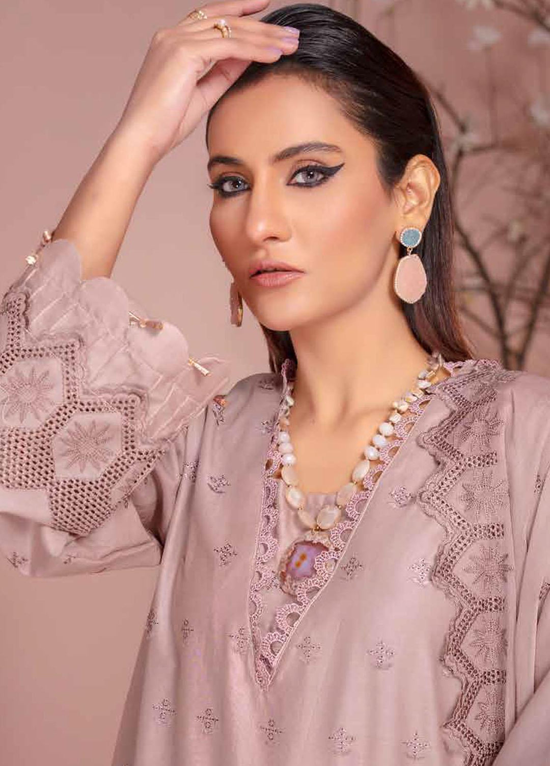 Bareeze By Aalaya Embroidered Lawn Suits Unstitched 3 Piece ALY23-B4 D-07 - Summer Collection