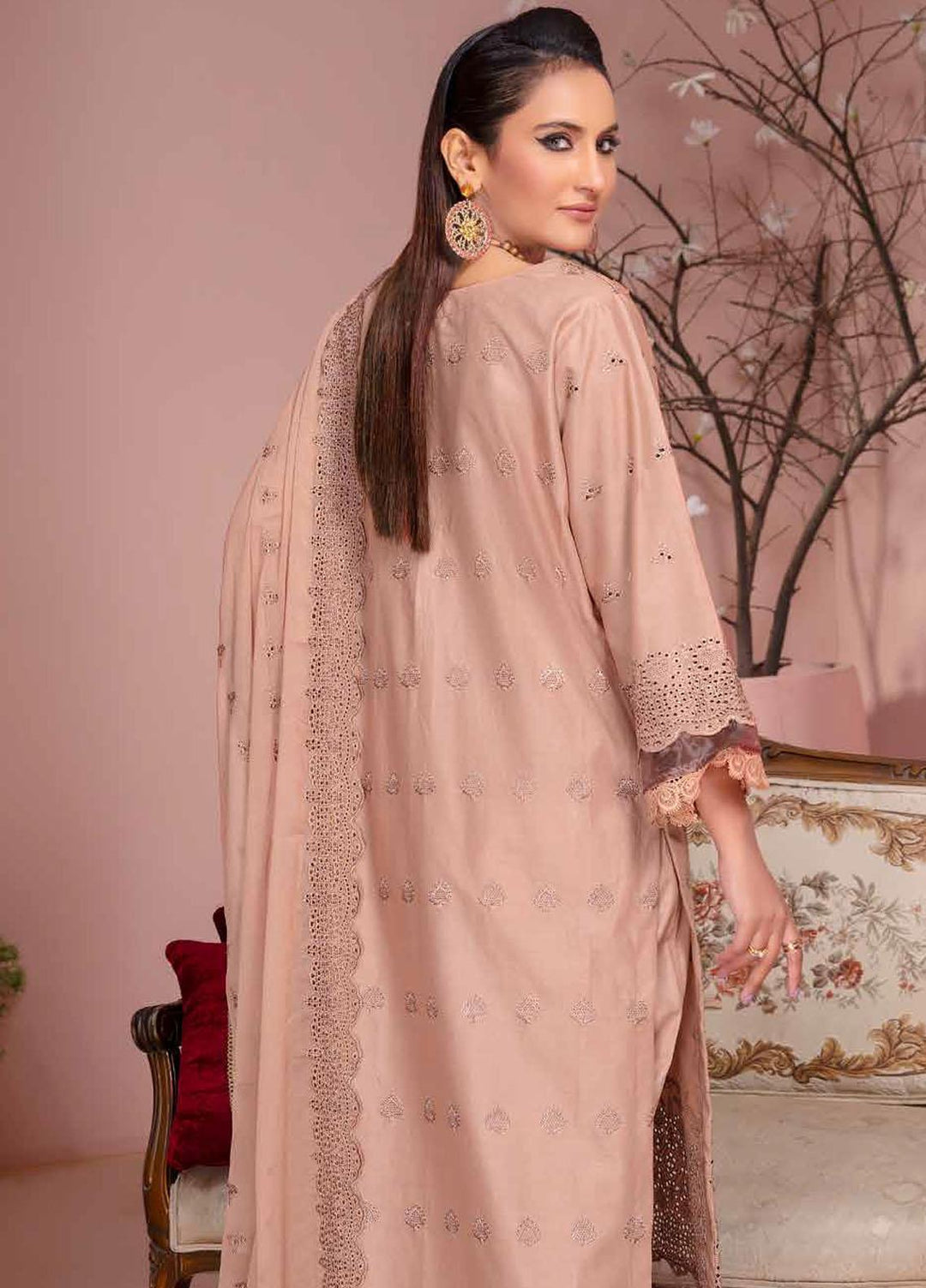 Bareeze By Aalaya Embroidered Lawn Suits Unstitched 3 Piece ALY23-B4 D-09 - Summer Collection