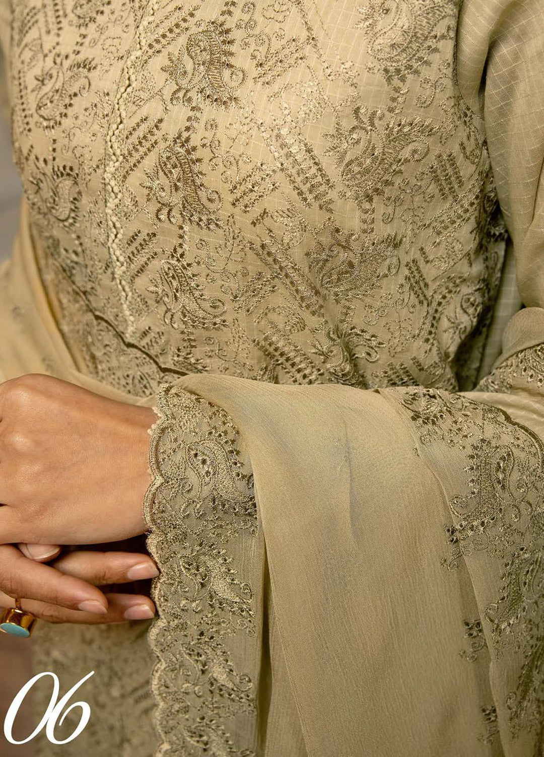 Bareeze By Aalaya Embroidered Lawn Suits Unstitched 3 Piece ALY23B-V3 D-6 - Luxury Summer Collection