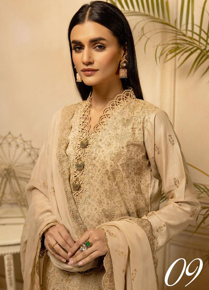 Bareeze By Aalaya Embroidered Lawn Suits Unstitched 3 Piece ALY23B-V3 D-9 - Luxury Summer Collection