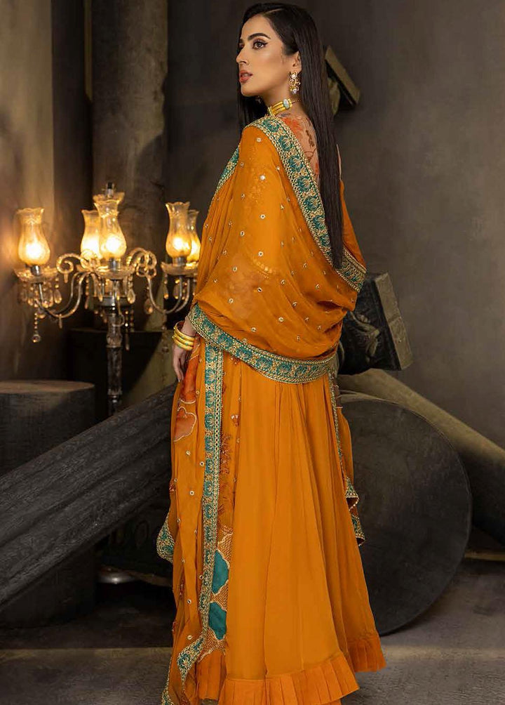 Barkha By Charizma Embroidered Chiffon Suits Unstitched 3 Piece CRZ23B CBK-02 - Premium Collection