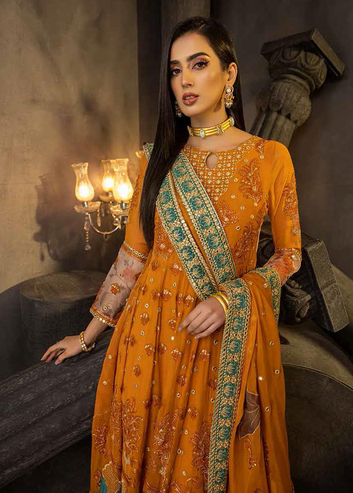 Barkha By Charizma Embroidered Chiffon Suits Unstitched 3 Piece CRZ23B CBK-02 - Premium Collection