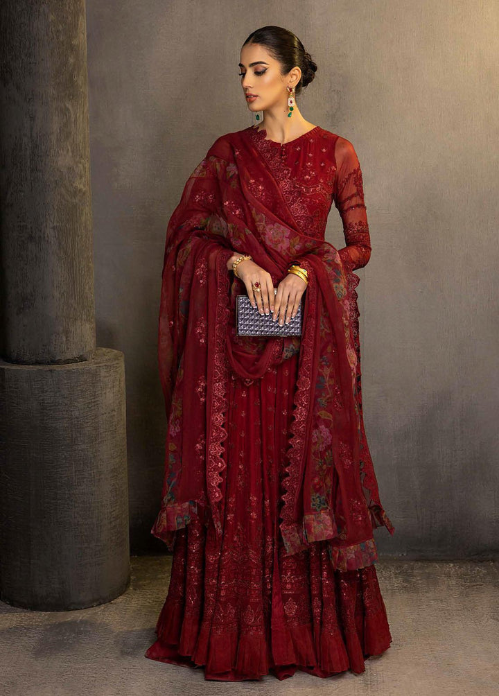 Barkha By Charizma Embroidered Chiffon Suits Unstitched 3 Piece CRZ23B CBK-03 - Premium Collection