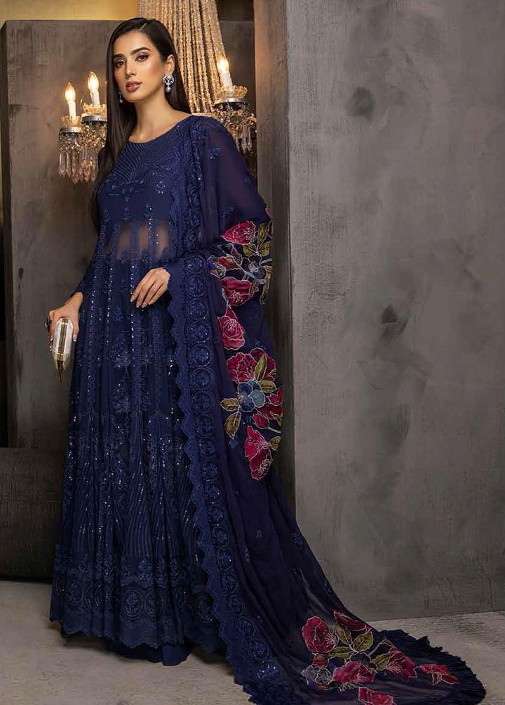 Barkha By Charizma Embroidered Chiffon Suits Unstitched 3 Piece CRZ23B CBK-04 - Premium Collection