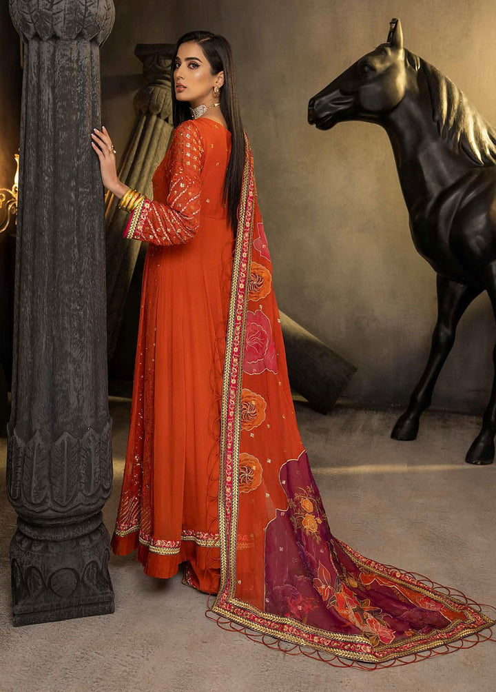 Barkha By Charizma Embroidered Chiffon Suits Unstitched 3 Piece CRZ23B CBK-05 - Premium Collection