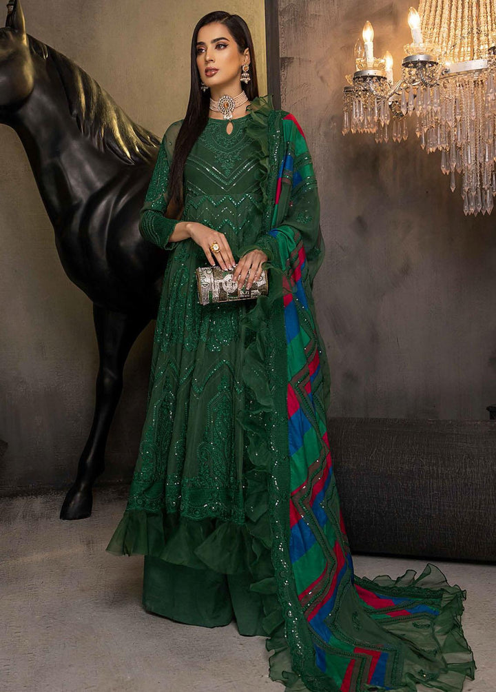 Barkha By Charizma Embroidered Chiffon Suits Unstitched 3 Piece CRZ23B CBK-06 - Premium Collection