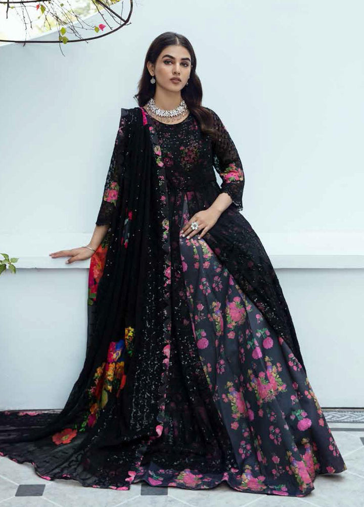 Barkha By Charizma Embroidered Chiffon Suits Unstitched 3 Piece CRZ23B CBK-07 - Premium Collection