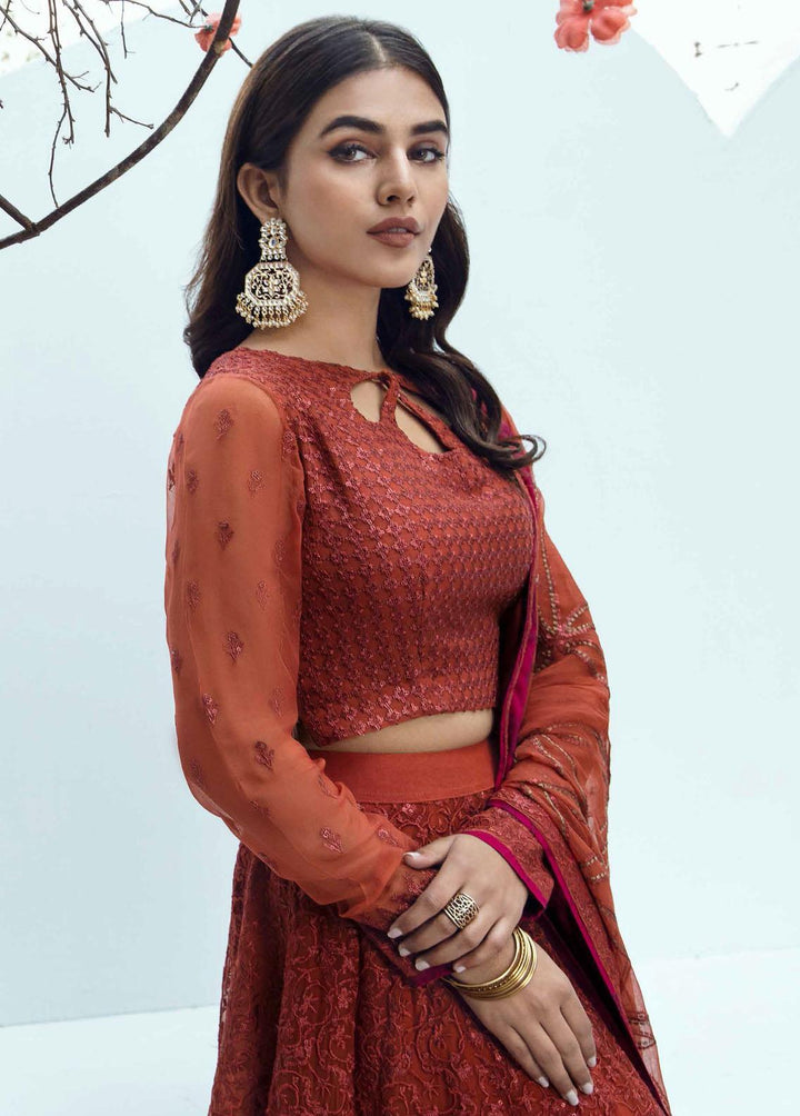 Barkha By Charizma Embroidered Chiffon Suits Unstitched 3 Piece CRZ23B CBK-08 - Premium Collection