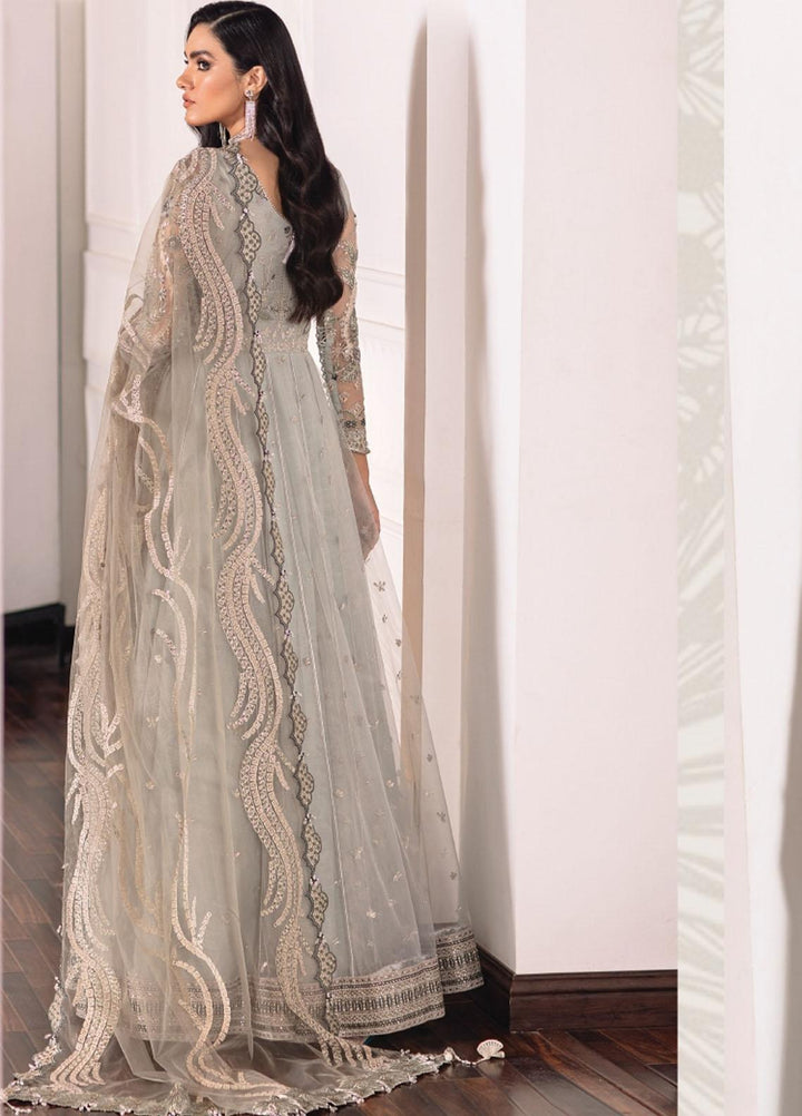 Baroque Embroidered Net Suits Unstitched 3 Piece BQ22CC EC-03 - Luxury Collection