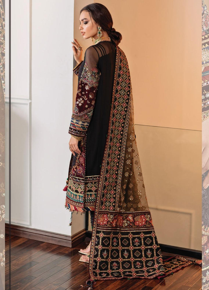 Baroque Embroidered Chiffon Suits Unstitched 3 Piece BQ22CC EC-04 - Luxury Collection