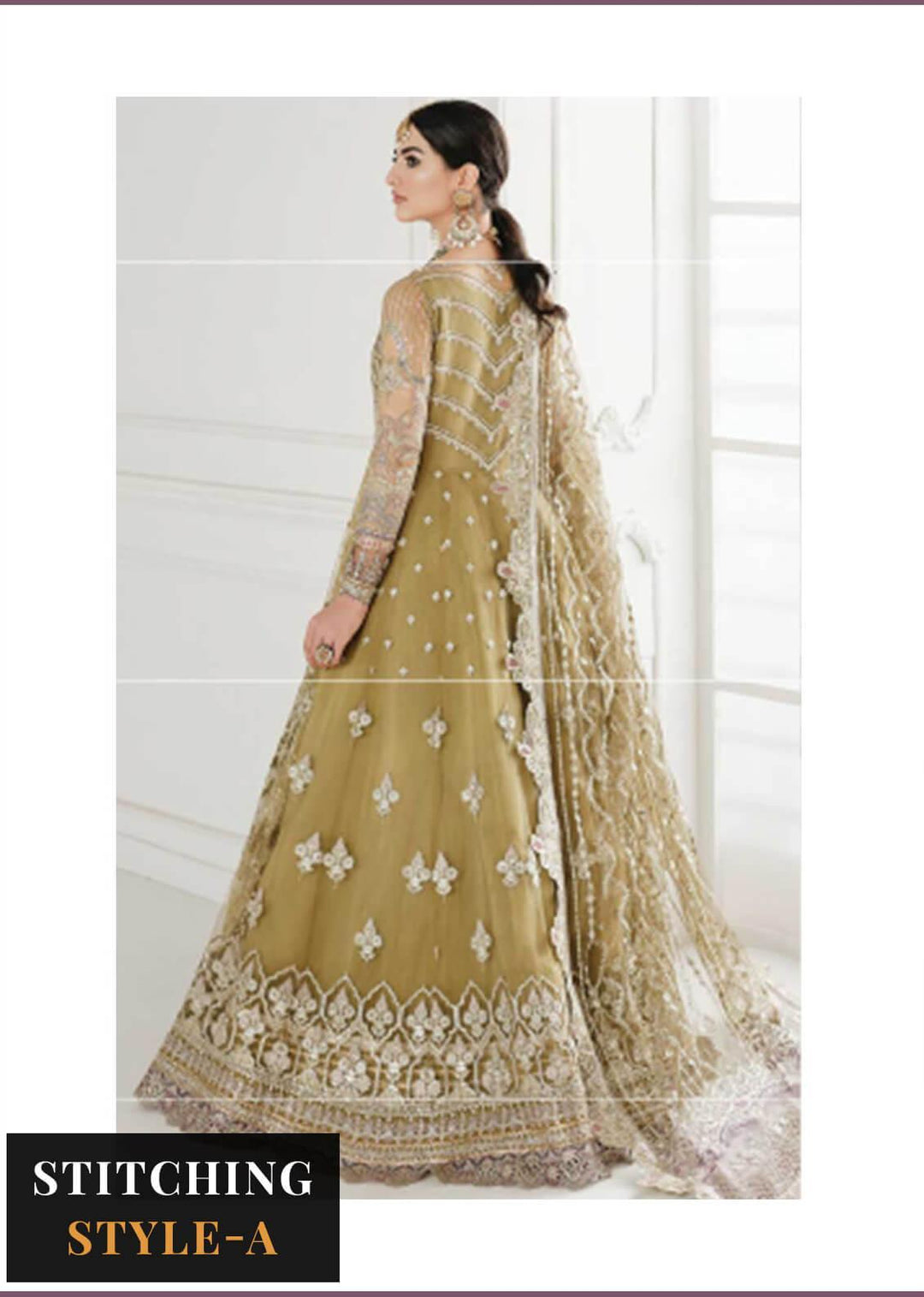 Baroque Embroidered Net Suits Unstitched 3 Piece BQU-CH10-D02 - Luxury Festive Tale