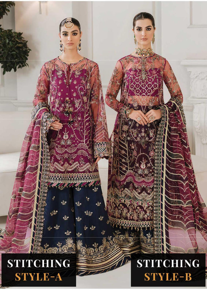 Chantelle by Baroque Unstitched Embroidered Net 3 Piece Suit BQ26UCF CH10-D03 - Festive Collection